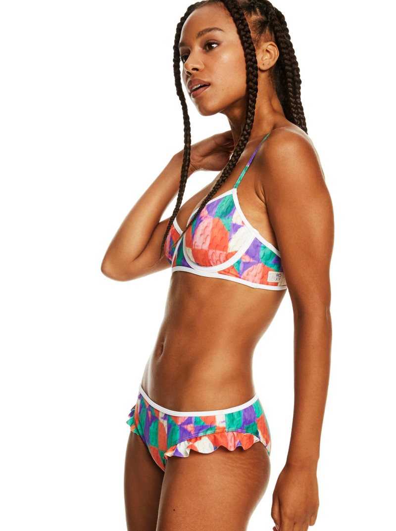 Bas De Bikini Roxy Stella Jean Mid-Taille Femme Vert | 305876GTQ