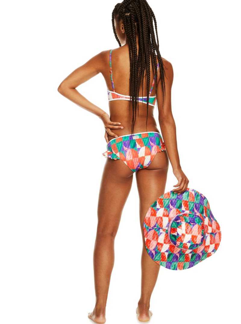 Bas De Bikini Roxy Stella Jean Mid-Taille Femme Vert | 305876GTQ