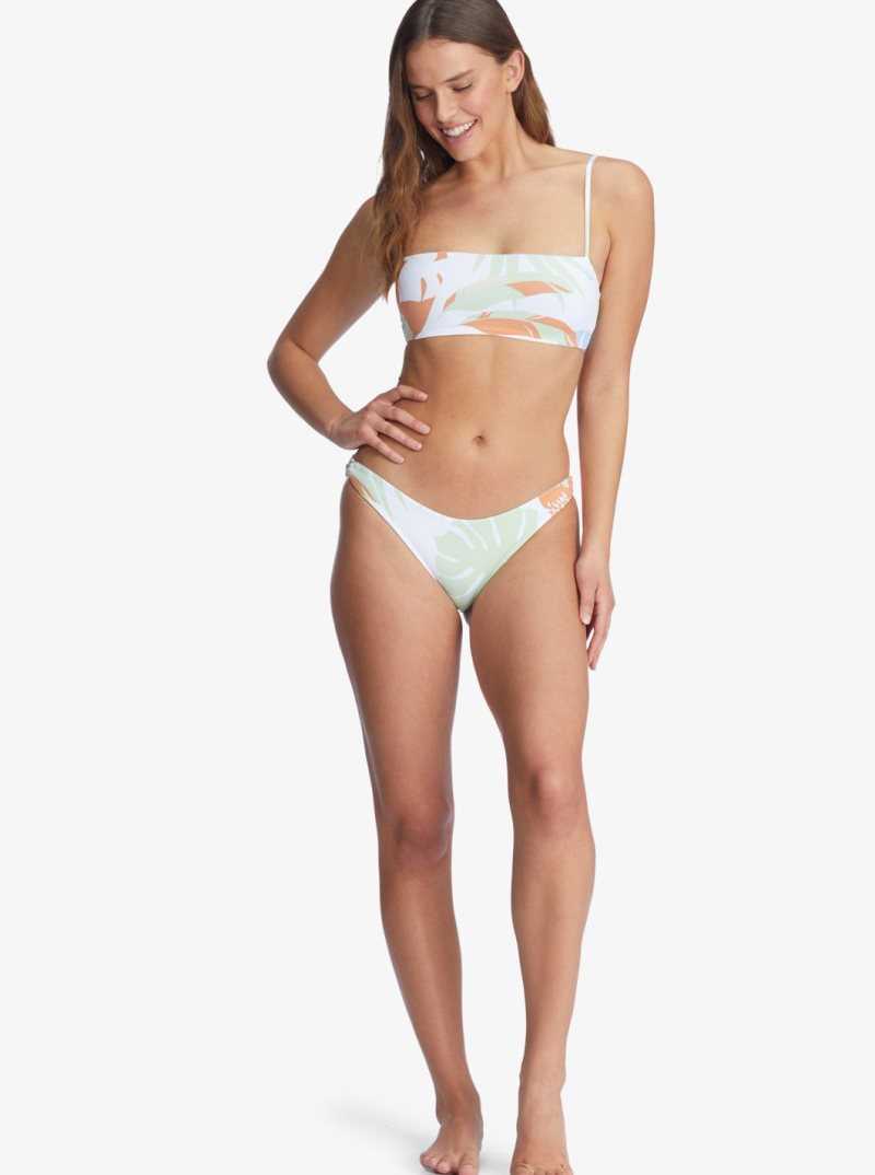 Bas De Bikini Roxy Wildflowers Reversible Full Femme Blanche | 613257OGP