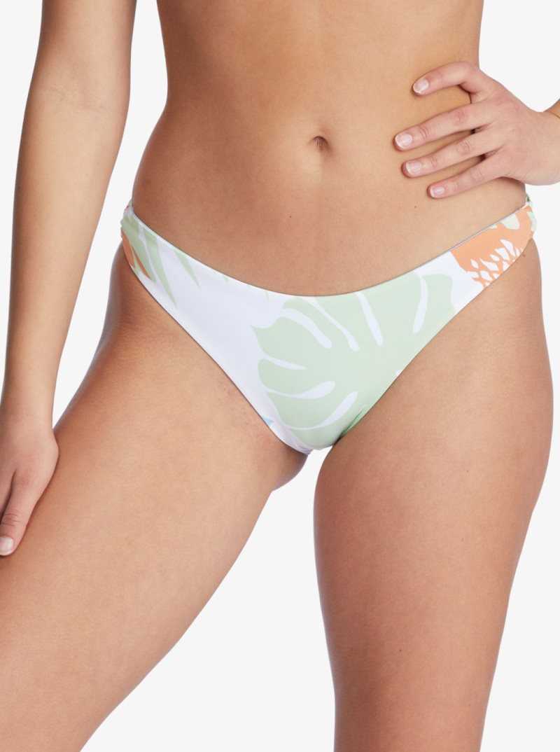 Bas De Bikini Roxy Wildflowers Reversible Full Femme Blanche | 613257OGP