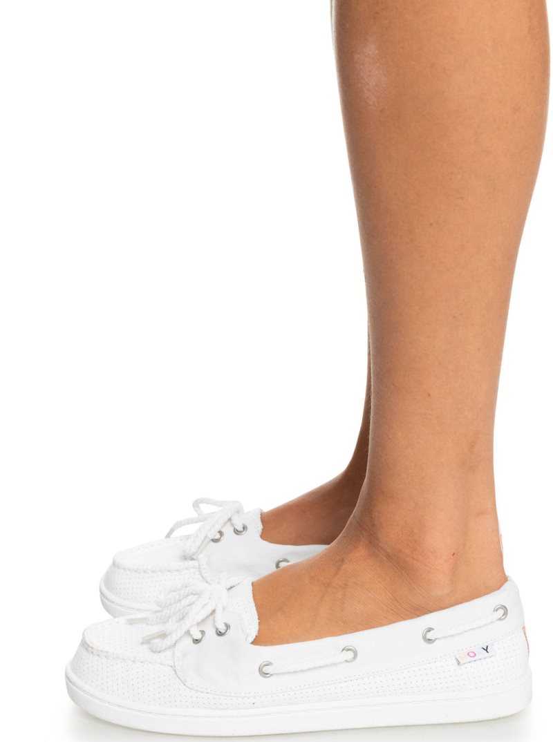 Baskets Roxy Ahoy Femme Blanche | 632917LKB