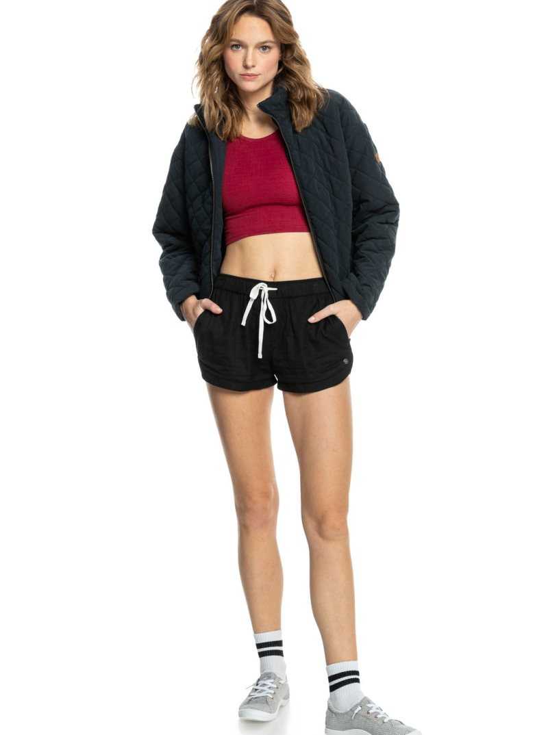 Baskets Roxy Bayshore Faux Fur Doublée Femme Grise | 850291LYZ
