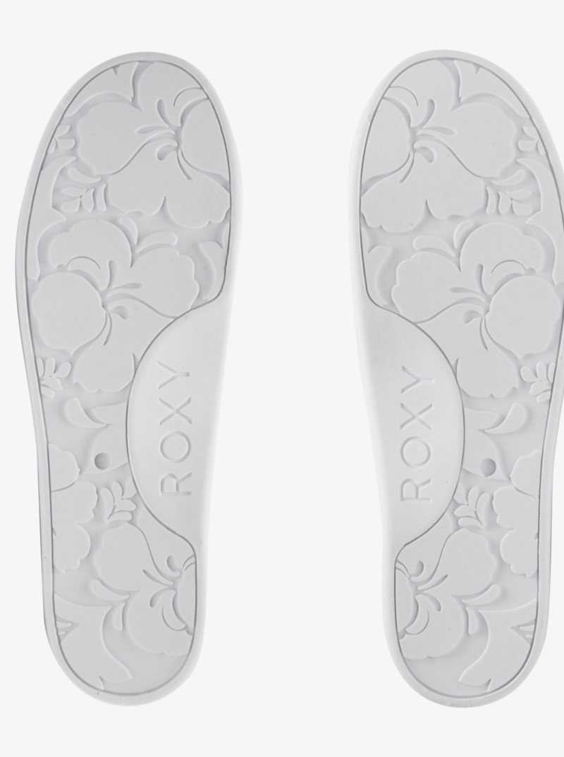 Baskets Roxy Bayshore Femme Blanche Rose Orange | 078941SBH