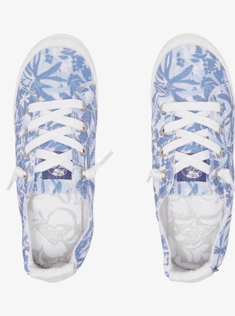 Baskets Roxy Bayshore Femme Bleu Blanche | 706492DKF