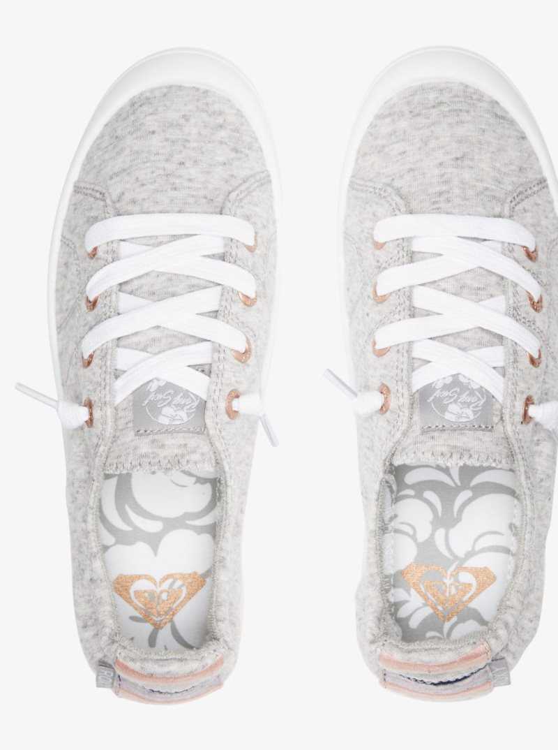 Baskets Roxy Bayshore Femme Grise Foncé | 259473HFP