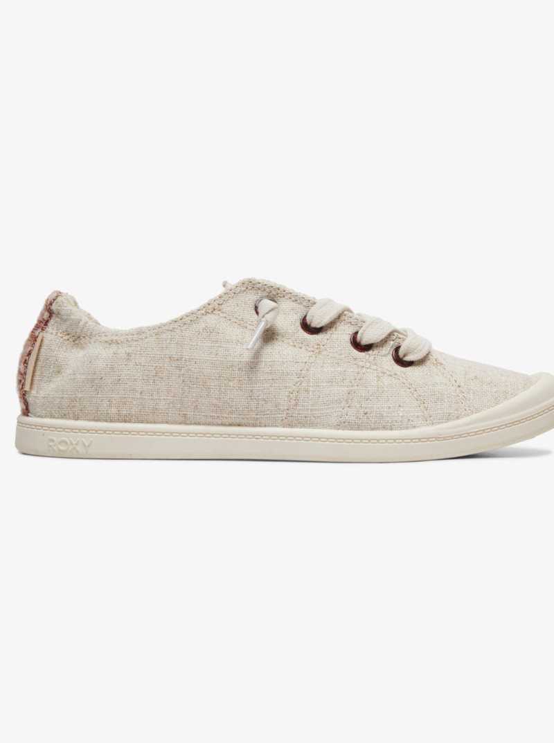 Baskets Roxy Bayshore Femme Marron Doré | 342871ADC