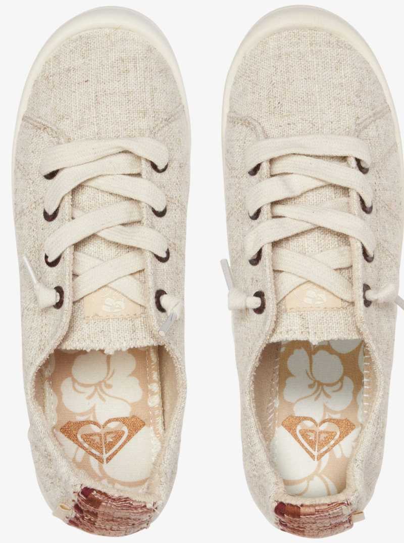 Baskets Roxy Bayshore Femme Marron Doré | 342871ADC