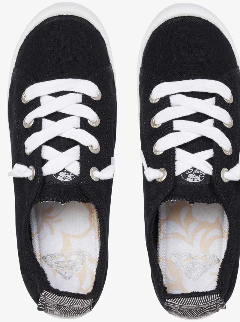 Baskets Roxy Bayshore Femme Noir Grise Foncé | 548709SVN