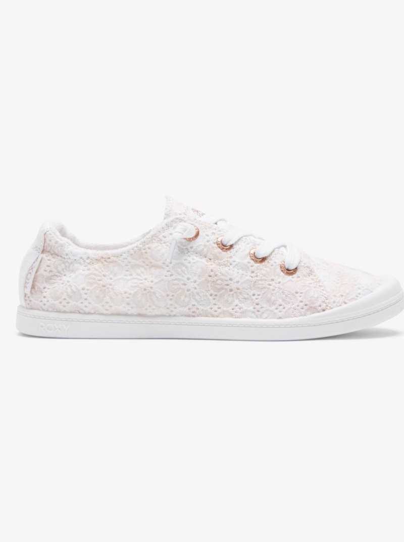 Baskets Roxy Bayshore Femme Rose | 489120LYS