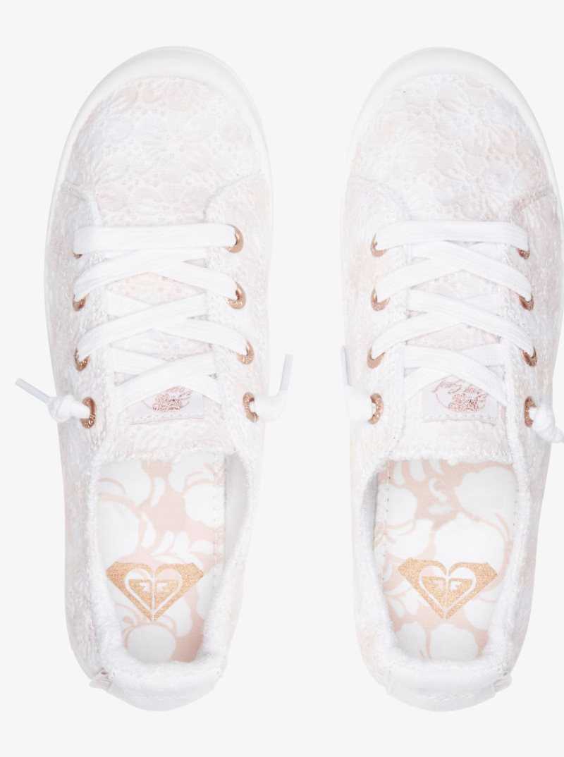 Baskets Roxy Bayshore Femme Rose | 489120LYS