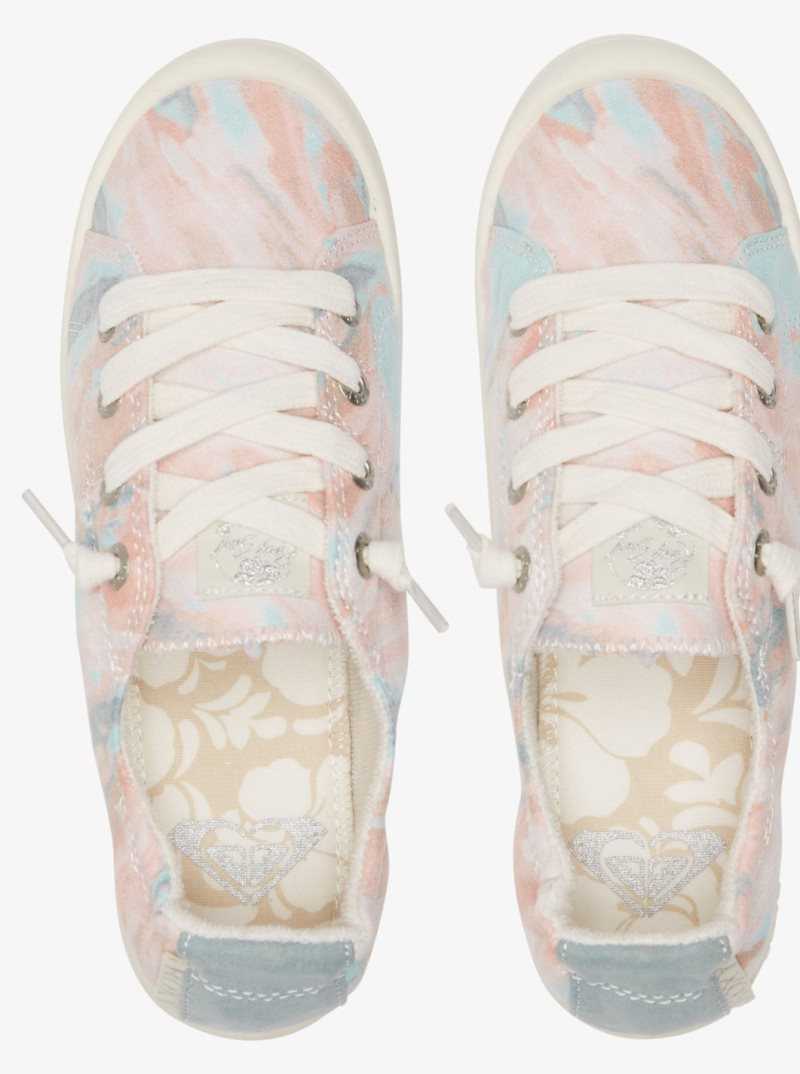 Baskets Roxy Bayshore Femme Vert Rose | 629031UDR