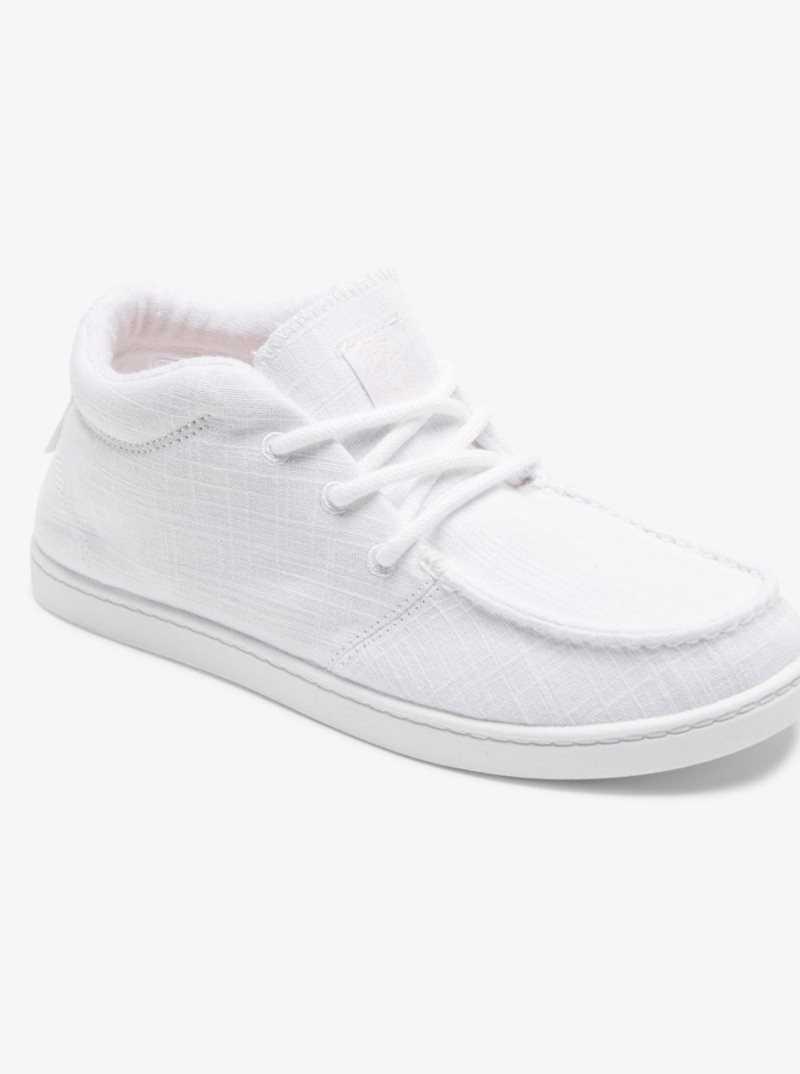 Baskets Roxy Minnow Mid Femme Blanche | 416382HMN
