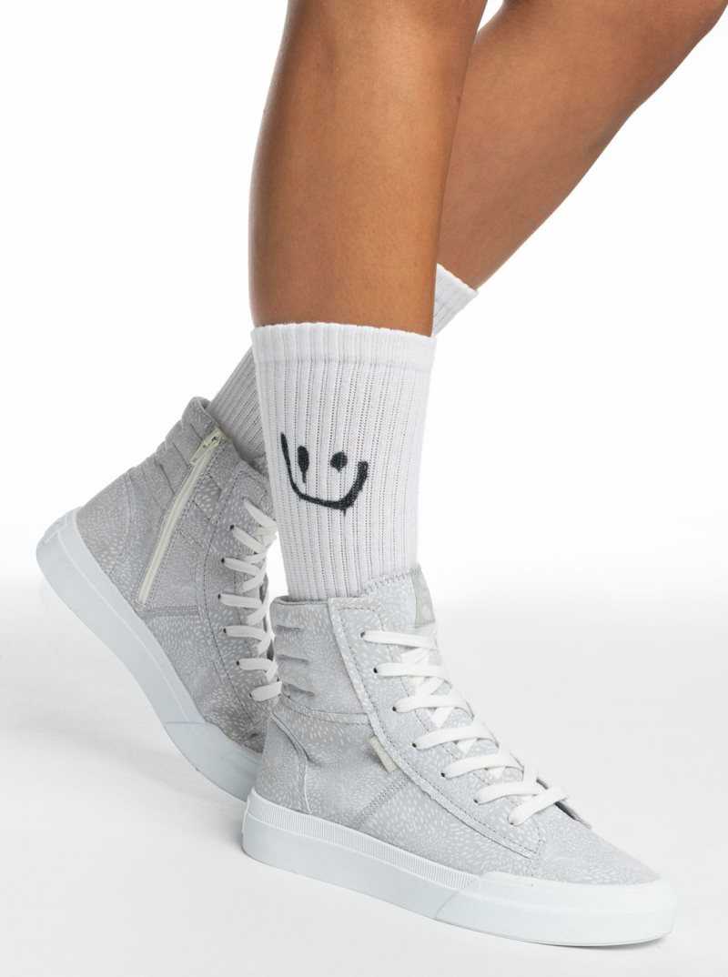 Baskets Roxy Minnow Mid Femme Grise | 504182LJE
