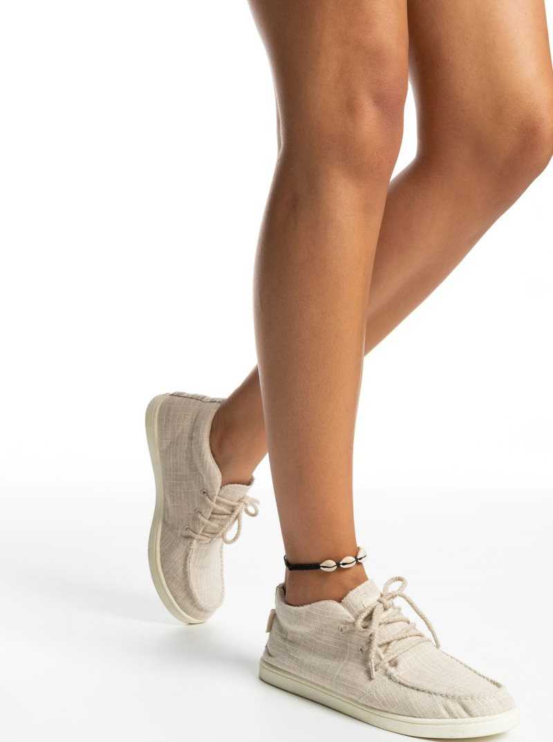Baskets Roxy Minnow Mid Femme Marron | 698315DIW