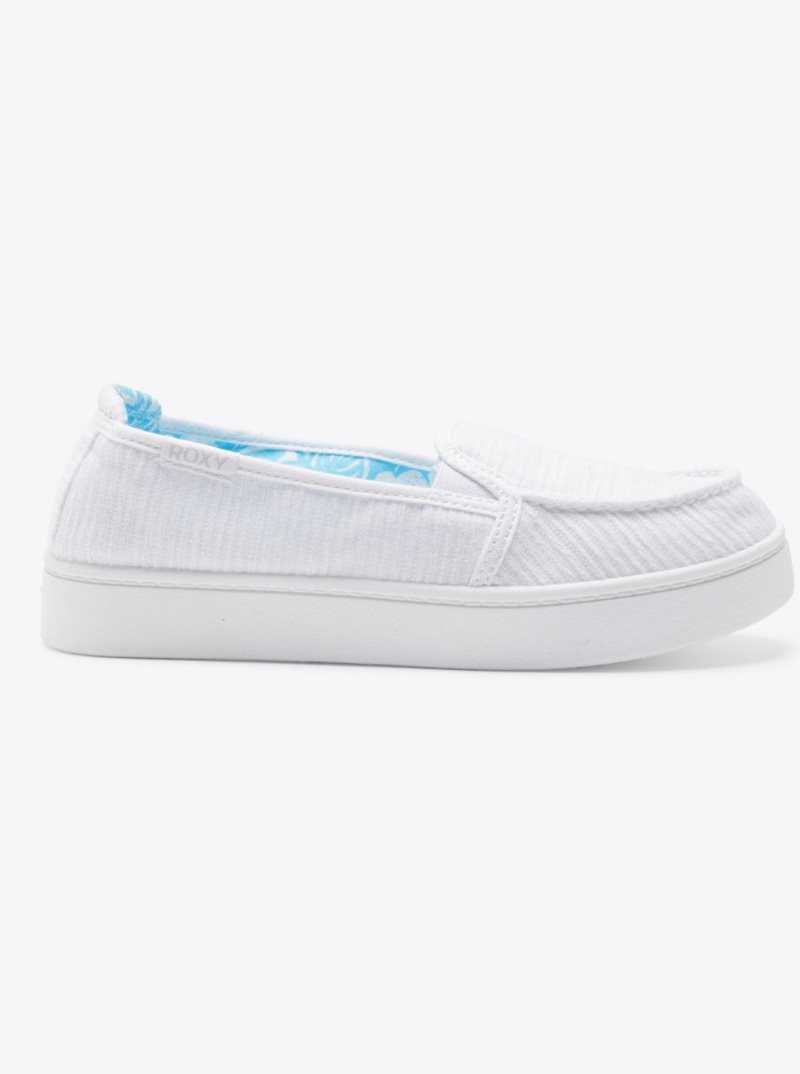 Baskets Roxy Minnow Plus Femme Blanche | 192480HKJ