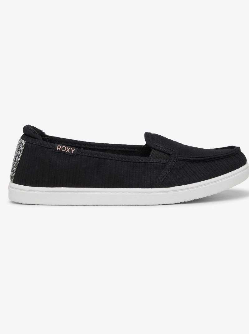 Baskets Roxy Minnow Slip On Femme Noir | 894736QRO