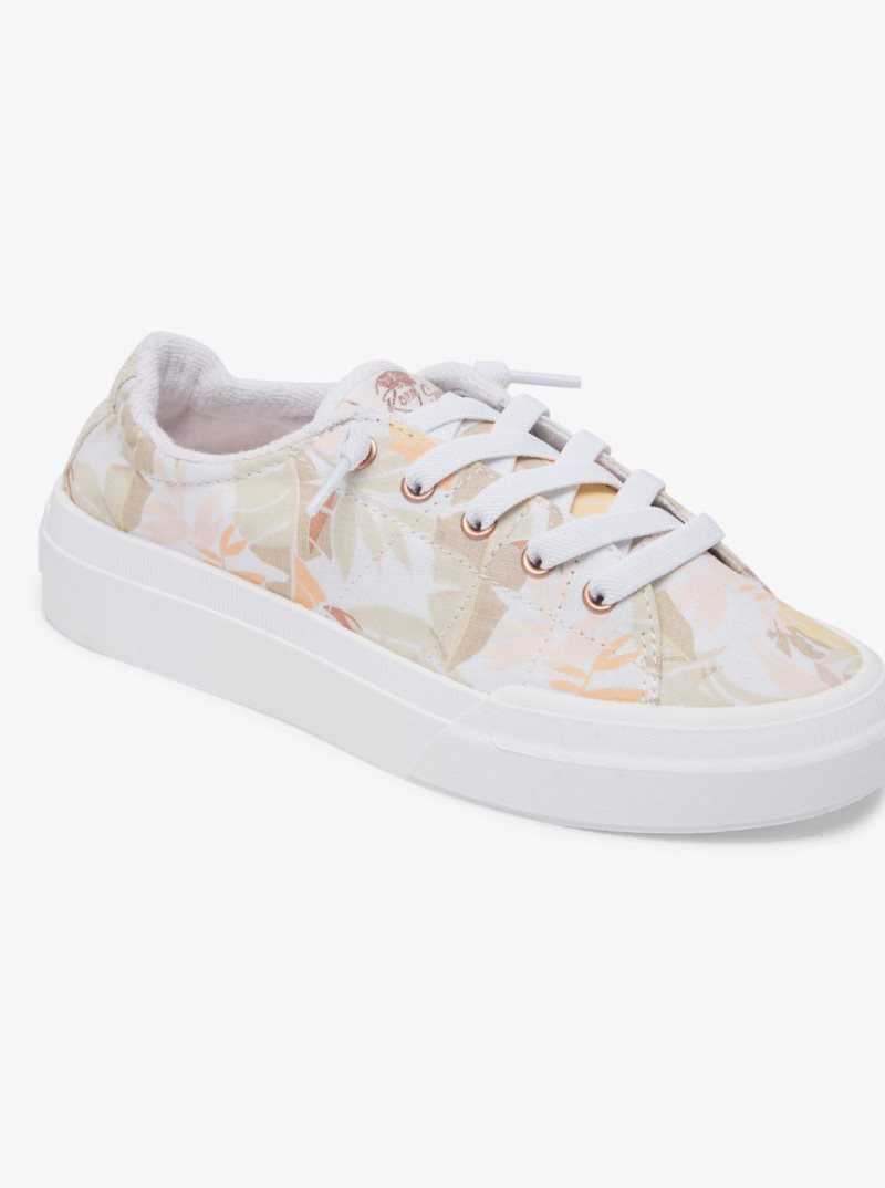 Baskets Roxy Rae Femme Blanche Orange | 514329FYL