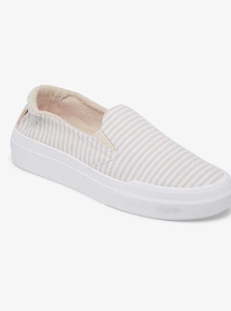 Baskets Roxy Rae Slip On Femme Marron | 832601YQV