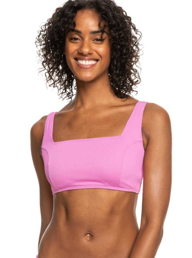 Bikinis Roxy Active Rib Bralette Femme | 053218TRW