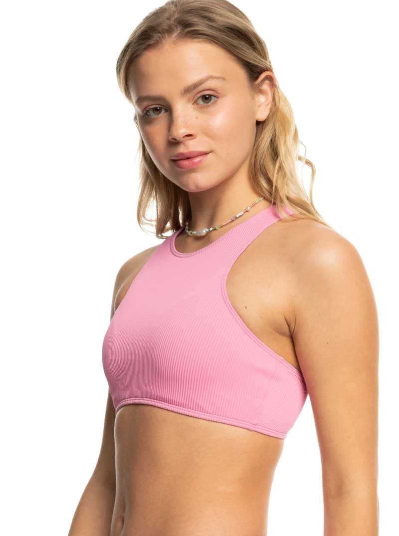 Bikinis Roxy Active Rib Crop Top Femme | 385691MDP