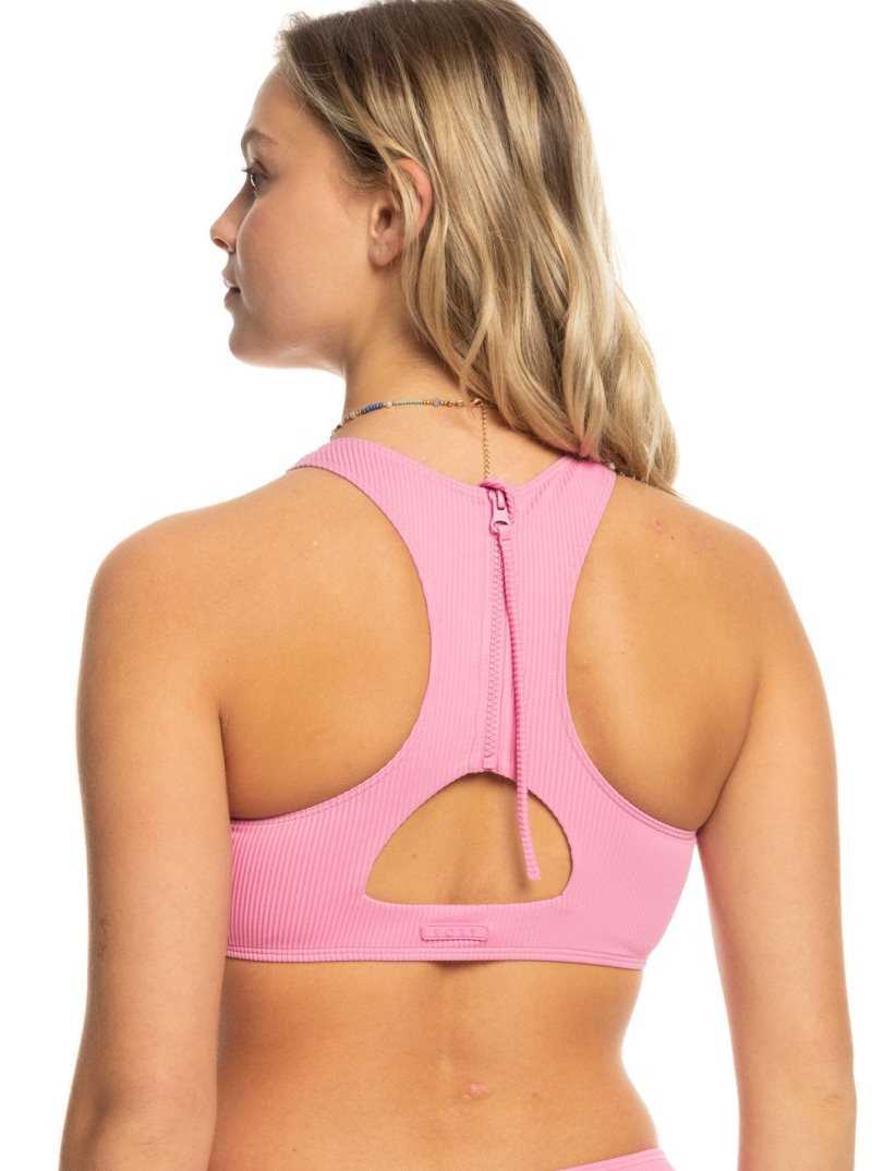 Bikinis Roxy Active Rib Crop Top Femme | 385691MDP