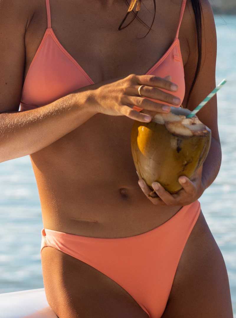 Bikinis Roxy Beach Classics Cheeky Femme Corail | 236509UKP