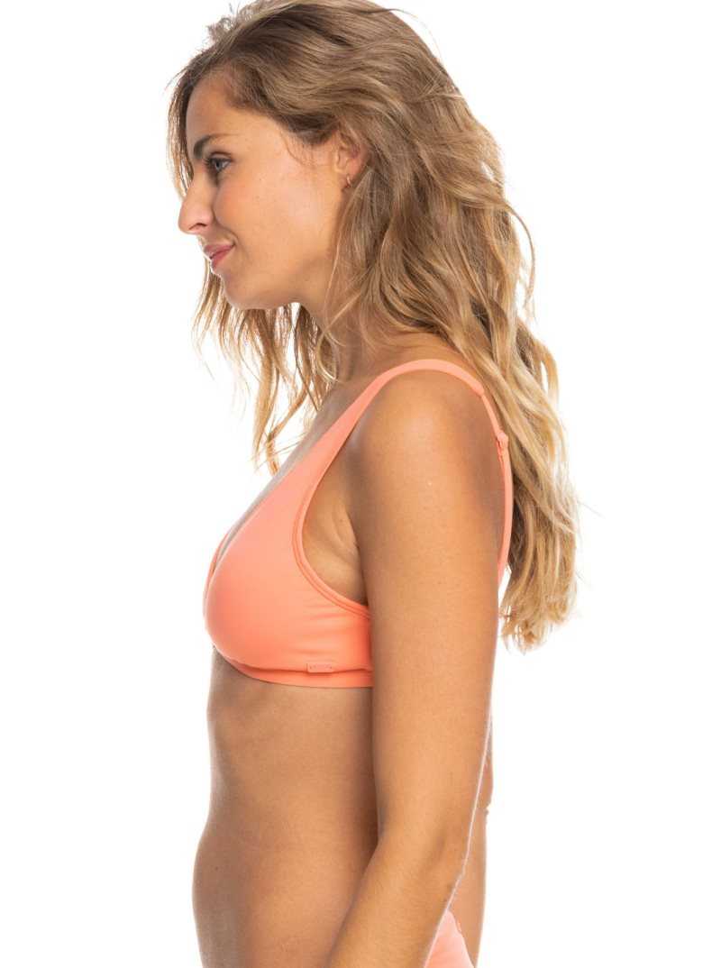 Bikinis Roxy Beach Classics Elongated Triangle Femme Corail | 325081EIK