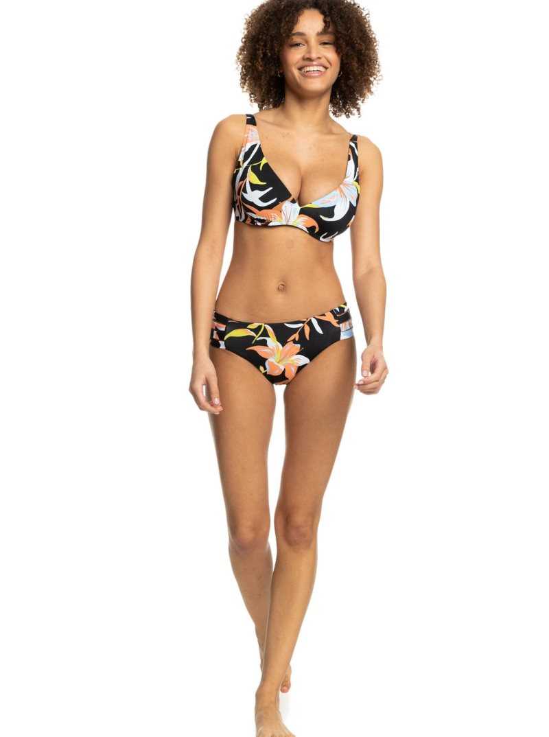 Bikinis Roxy Hibiscus Wave Underwire D-Cup Femme Grise Foncé | 309827DUF