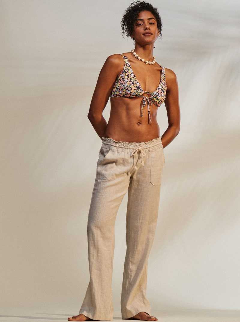 Bikinis Roxy Printed Beach Classics Bralette Femme Indigo | 289460XAN