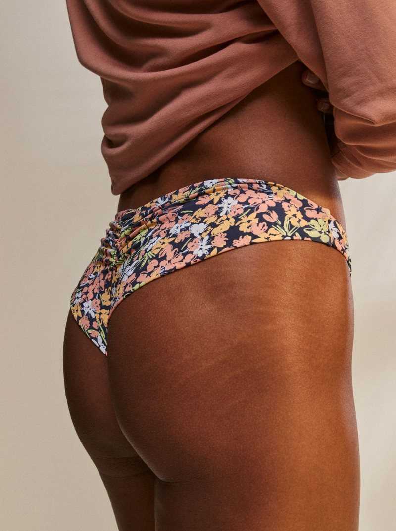 Bikinis Roxy Printed Beach Classics Cheeky Femme Indigo | 268304KOH