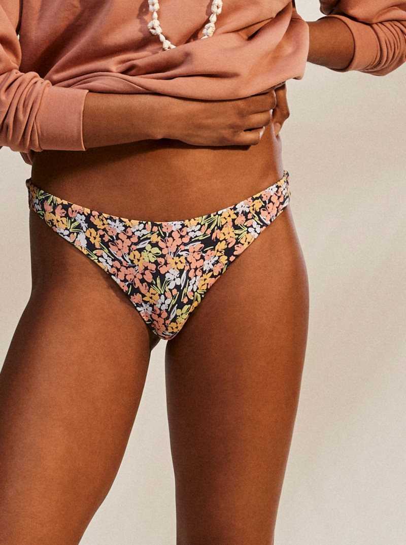 Bikinis Roxy Printed Beach Classics Cheeky Femme Indigo | 268304KOH