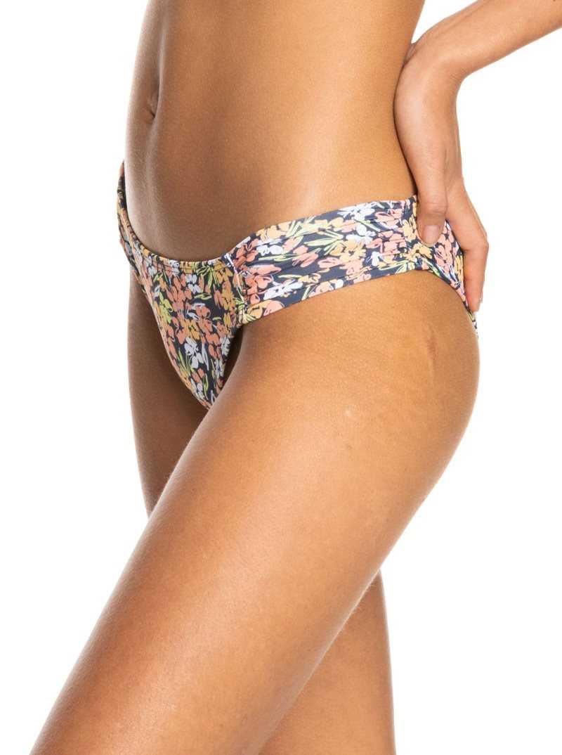 Bikinis Roxy Printed Beach Classics Moderate Femme Indigo | 012897TZS