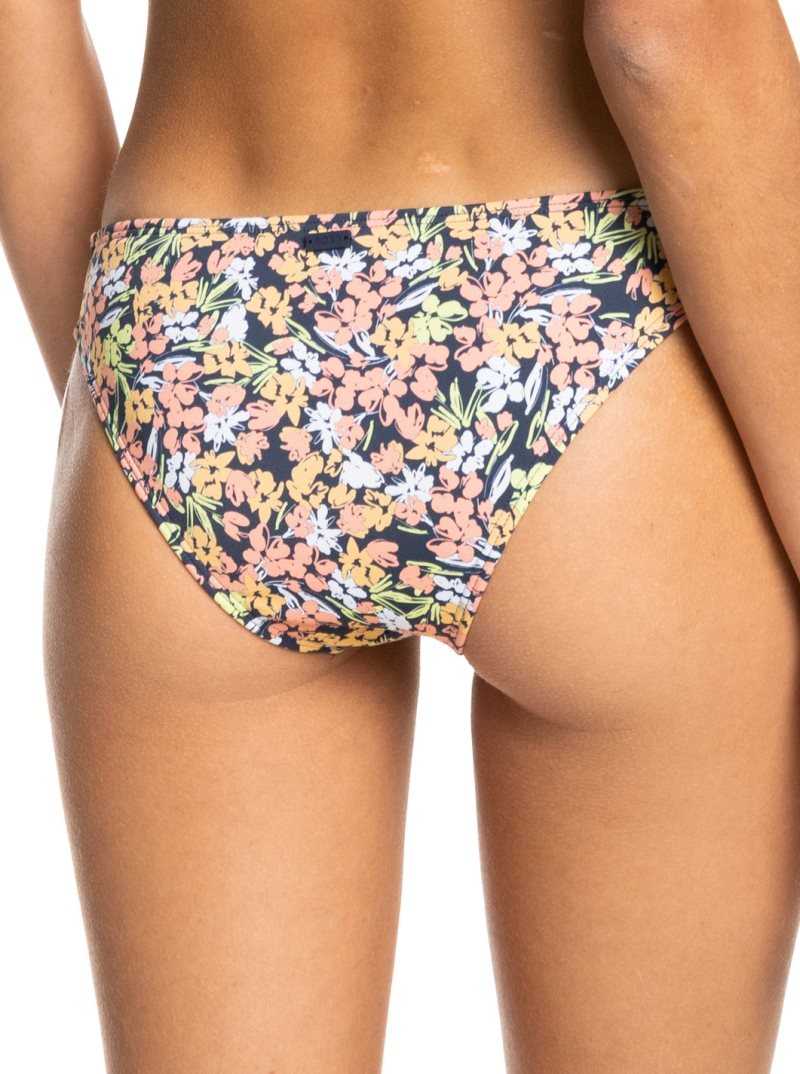 Bikinis Roxy Printed Beach Classics Moderate Femme Indigo | 012897TZS