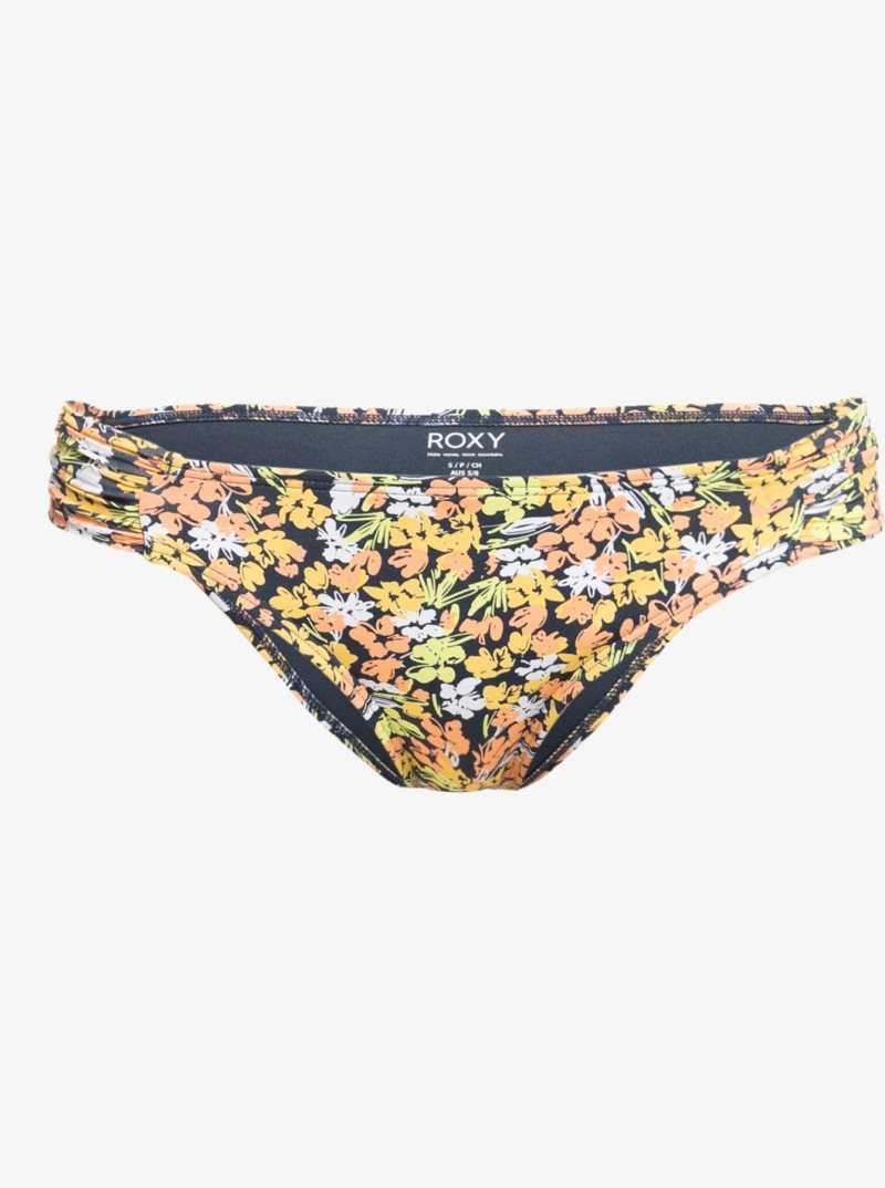 Bikinis Roxy Printed Beach Classics Moderate Femme Indigo | 012897TZS