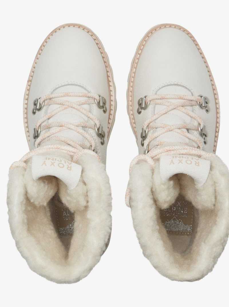 Bottes Roxy Brandi Dentelle Up Femme Blanche | 753846KEY