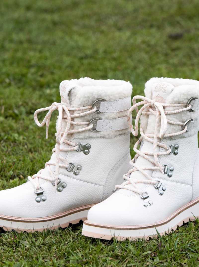 Bottes Roxy Brandi Dentelle Up Femme Blanche | 753846KEY