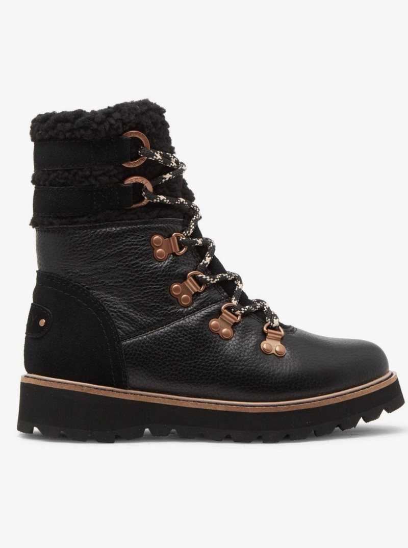Bottes Roxy Brandi Dentelle Up Femme Noir | 648715CSO