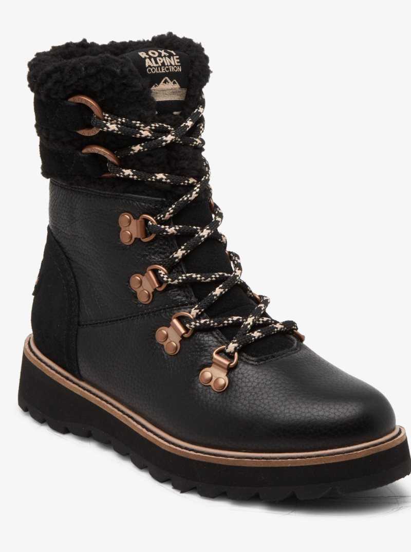Bottes Roxy Brandi Dentelle Up Femme Noir | 648715CSO