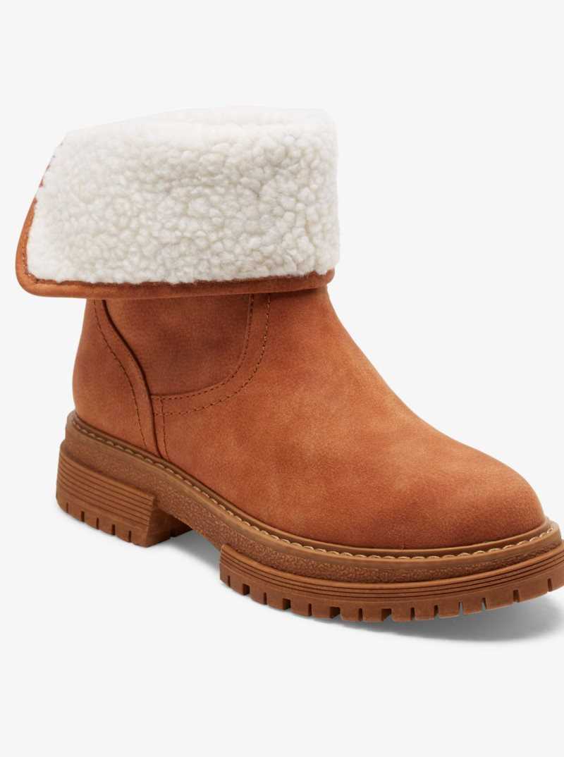 Bottes Roxy Fall Slip On Femme Marron | 538612OGD