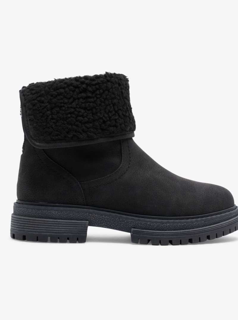 Bottes Roxy Fall Slip On Femme Noir | 674210FHZ