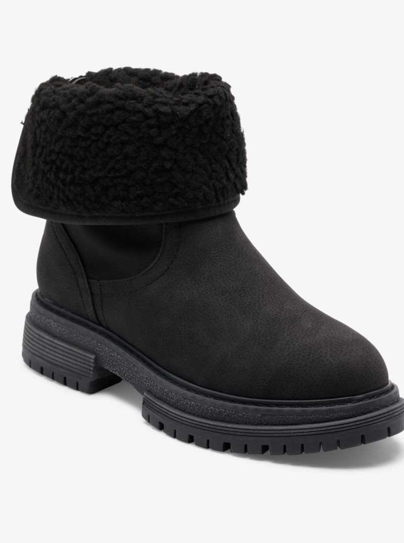 Bottes Roxy Fall Slip On Femme Noir | 674210FHZ