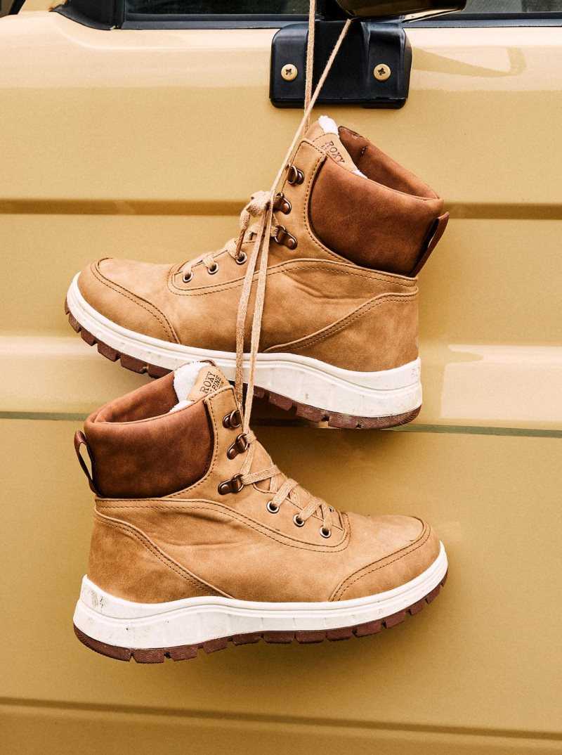 Bottes Roxy Karmel Dentelle Up Femme Marron | 042593OHA