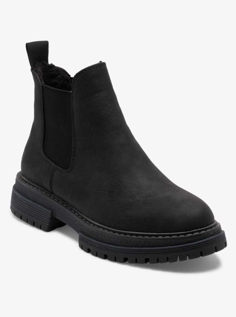 Bottes Roxy Lorena Chelsea Slip On Femme Noir | 426897BFP