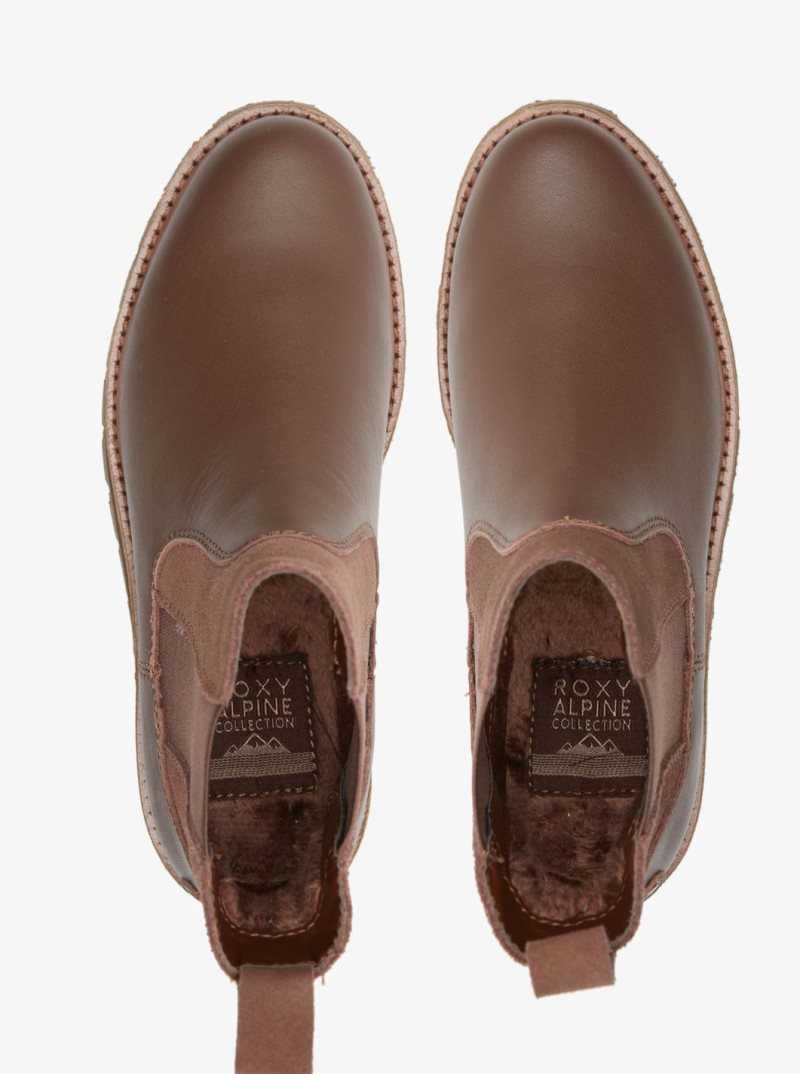 Bottes Roxy Marren Chelsea Femme Marron | 069258UHQ