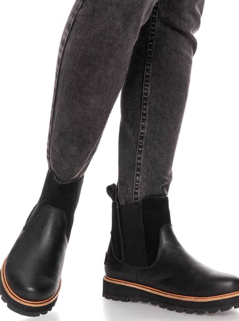 Bottes Roxy Marren Chelsea Femme Noir | 398056HFX