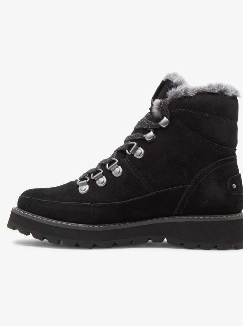 Bottes Roxy Sadie Dentelle Up Femme Grise Foncé | 176035SVU