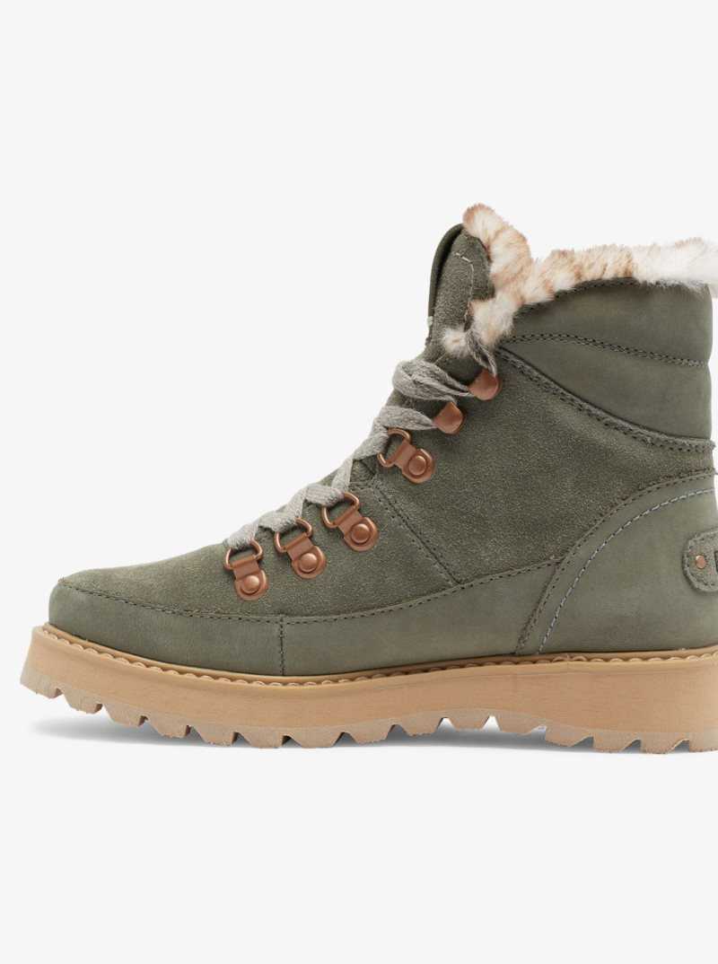 Bottes Roxy Sadie Dentelle Up Femme Vert Olive | 953860IXO