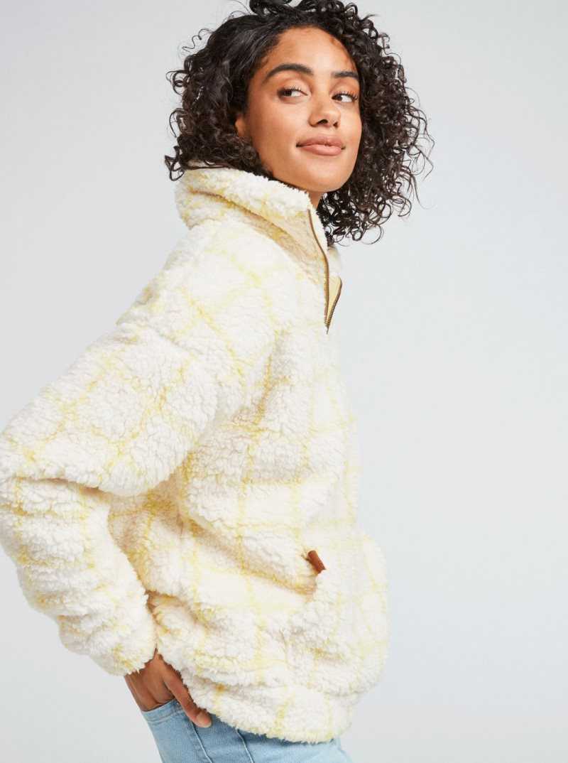 Chandails En Molleton Roxy Bonfire On The Beach Half Zip Pullover Femme | 208356RKD