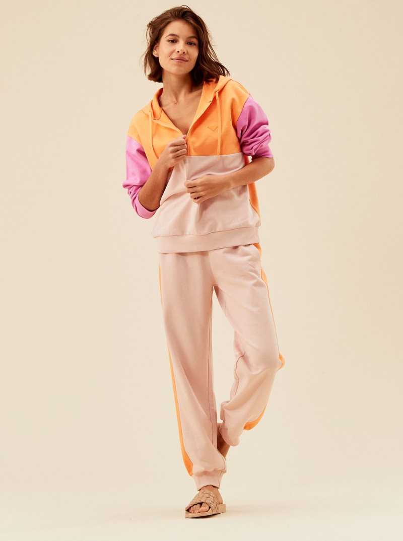 Chandails En Molleton Roxy Essential Energy Hoodie Femme Orange | 308719ZSR