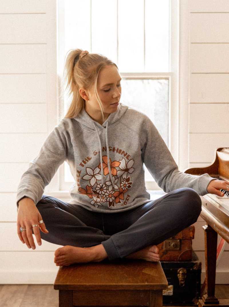 Chandails En Molleton Roxy Feel The Sunshine Go Off Hoodie Femme | 841250OYJ